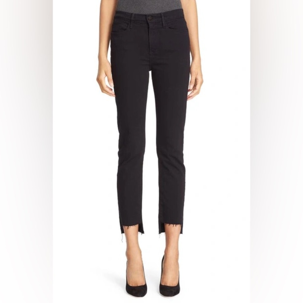 FRAME
Le High Straight High Waist Staggered Hem Jeans‎ size 25
